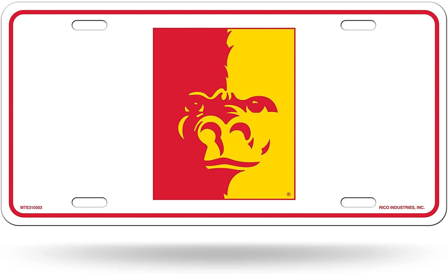Pittsburgh State University Gorillas Metal Auto Tag License Plate, White Design, 6x12 Inch