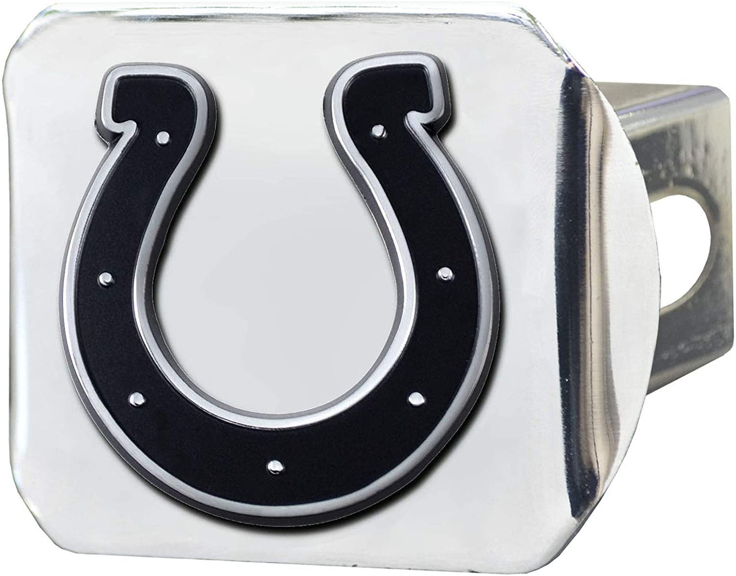 Indianapolis Colts Hitch Cover Solid Metal with Raised Chrome Metal Emblem 2" Square Type III