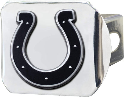 Indianapolis Colts Hitch Cover Solid Metal with Raised Chrome Metal Emblem 2" Square Type III