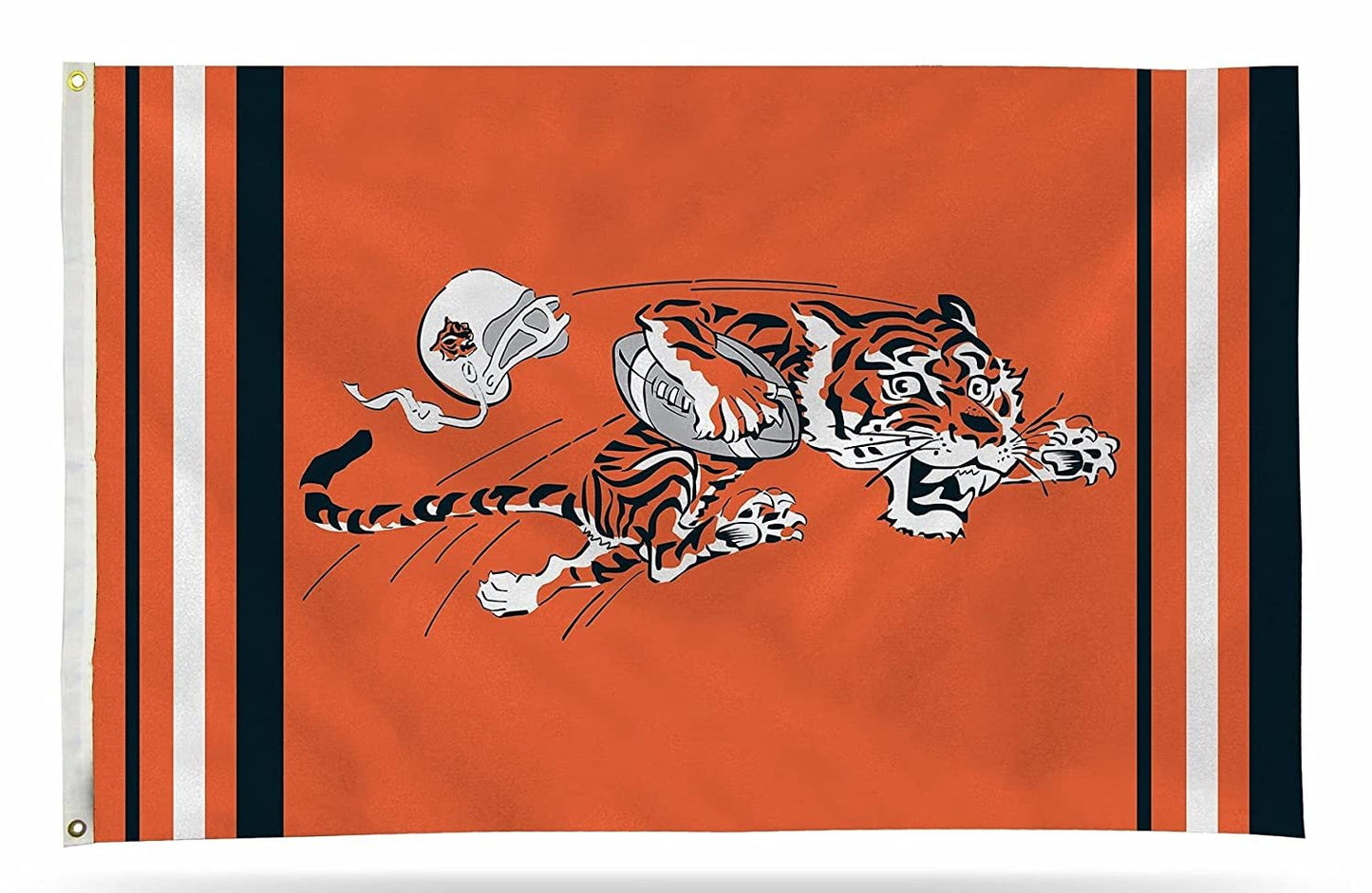 Cincinnati Bengals Premium 3x5 Feet Flag Banner, Retro Logo, Metal Grommets, Outdoor Indoor, Single Sided