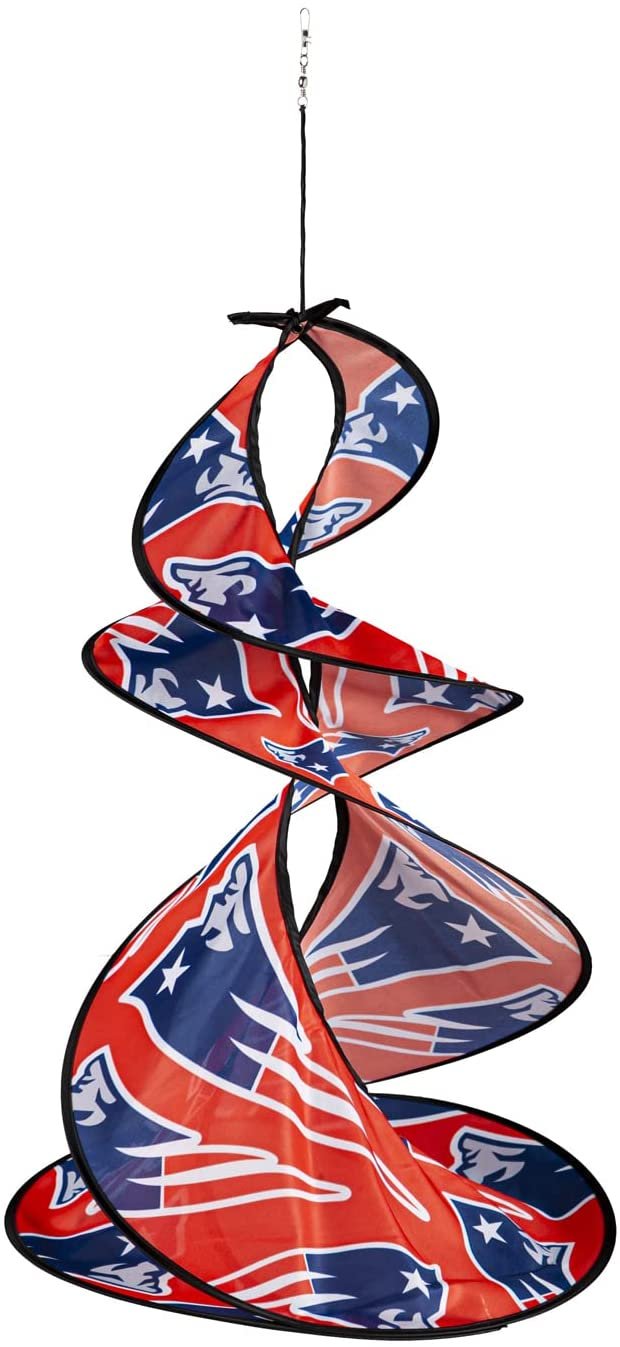 New England Patriots Flag Banner Wind Twister Spinner Outdoor