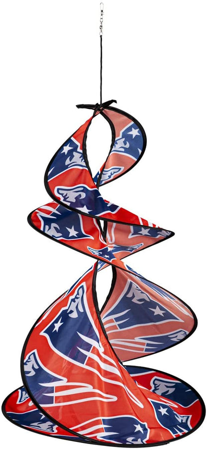 New England Patriots Flag Banner Wind Twister Spinner Outdoor