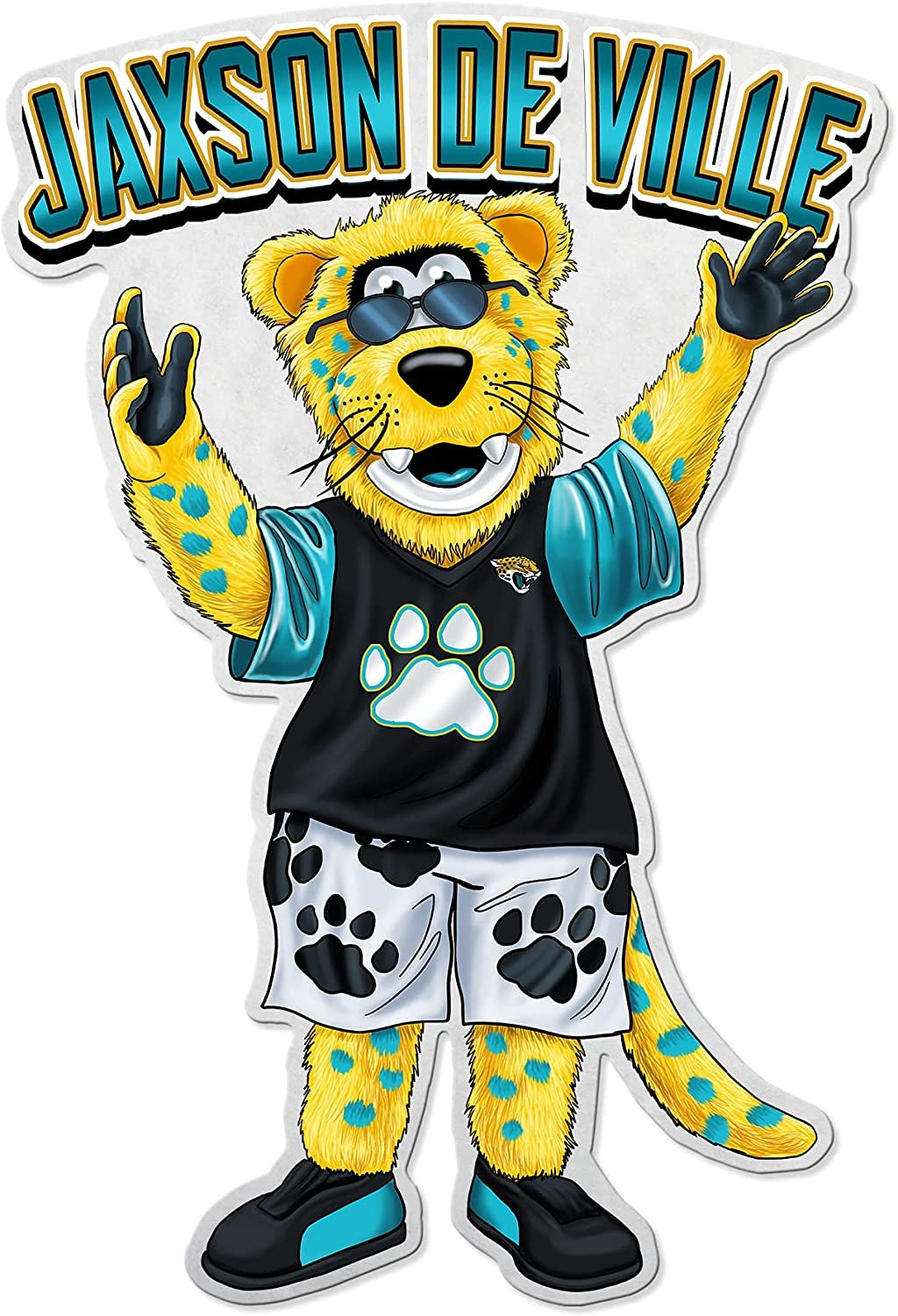 Jacksonville Jaguars Pennant Mascot Logo 18 Inch Soft Felt