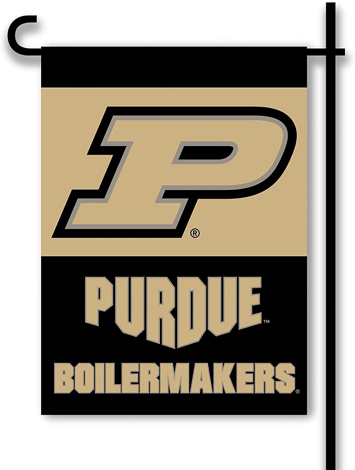 Purdue University Boilermakers Premium Double Sided Garden Flag, 13x18 Inch, Display Pole Sold Separately