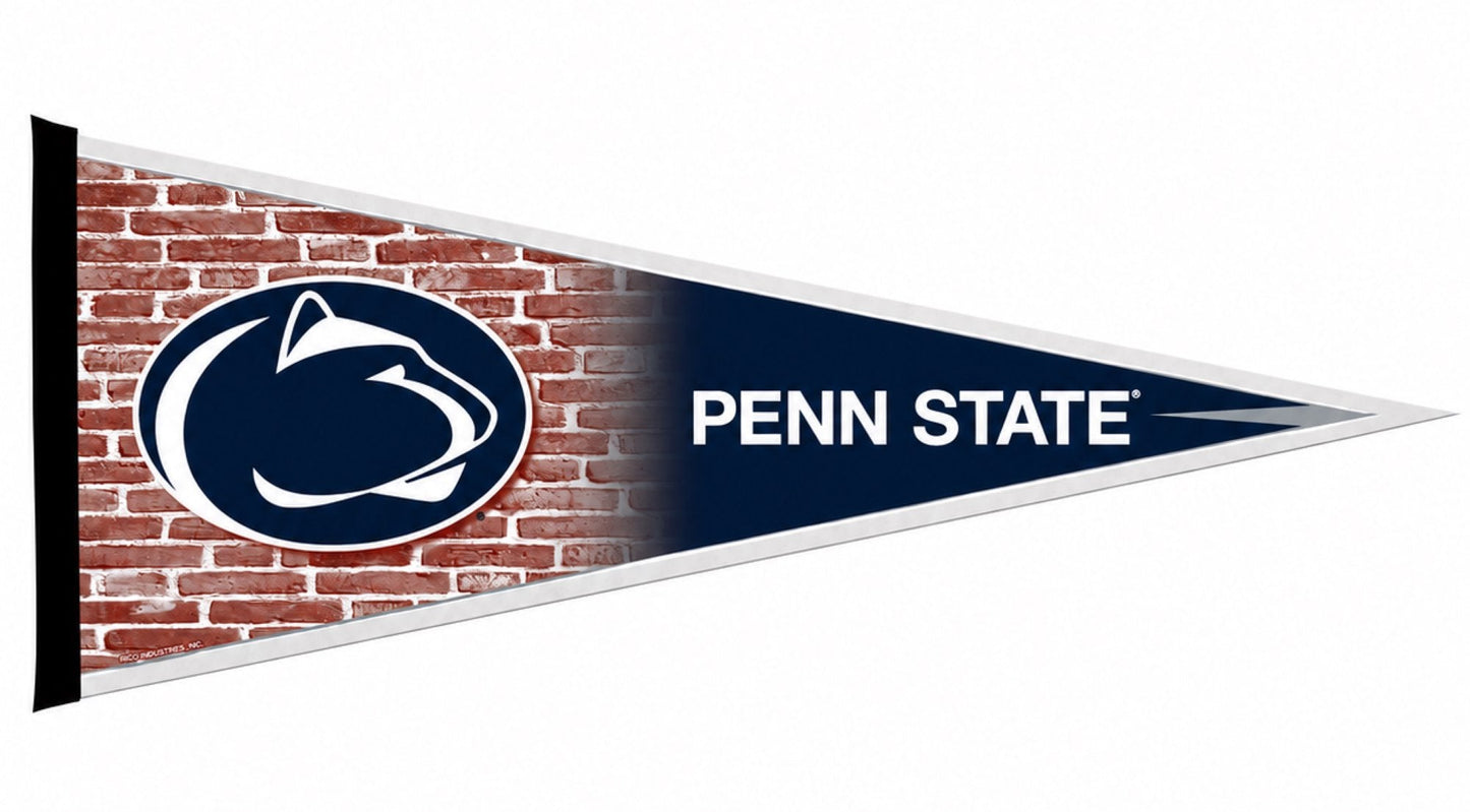 Penn State University Nittany Lions Soft Felt Pennant, Primary Design, 12x30 Inch, Easy To Hang, Officially Licensed