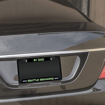 Miami Heat Black Metal License Plate Frame Chrome Tag Cover 6x12 Inch