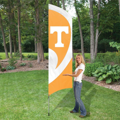 University of Tennessee Volunteers Tall Team Flag Tailgating Flag Kit 8.5 x 2.5 feet with Pole