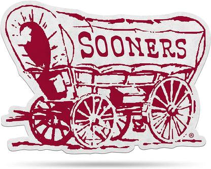 Oklahoma Sooners Shape Cut Mascot Pennant, 18 Inch - Home, Living Room, Bedroom, Mancave Decor - Soft Felt Material - Made