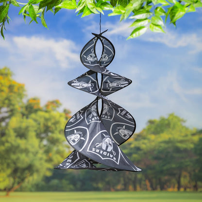 Las Vegas Raiders Flag Banner Wind Twister Spinner Outdoor
