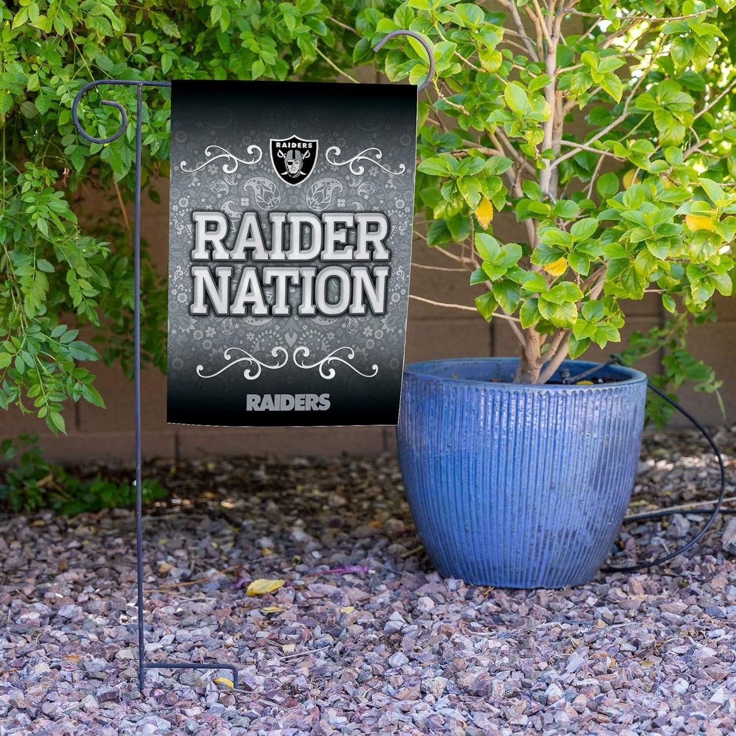 Las Vegas Raiders Premium Double Sided Garden Flag Banner, 13x18 Inch, Display Pole Sold Separately