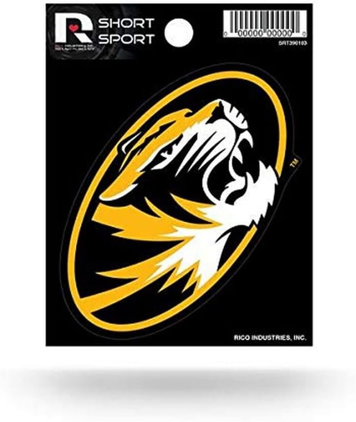 University of Missouri Tigers 3 Inch Decal Sticker Flat Vinyl Full Adhesive Backing