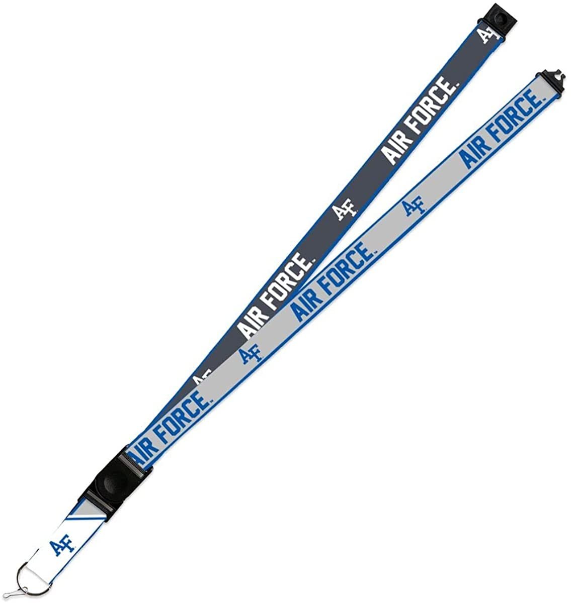 Air Force Academy Falcons Lanyard Keychain 2-sided Breakaway Clip GRAY