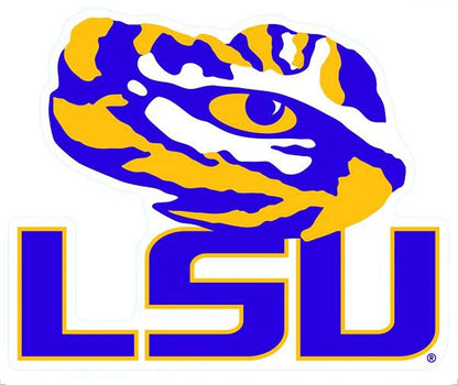 Louisiana State University LSU Tigers 12 Inch Decal Sticker, Peel And Stick Application