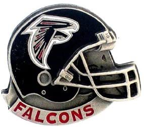 Atlanta Falcons Helmet Premium Metal Pin, Lapel Hat Tie, Push Pin Backing