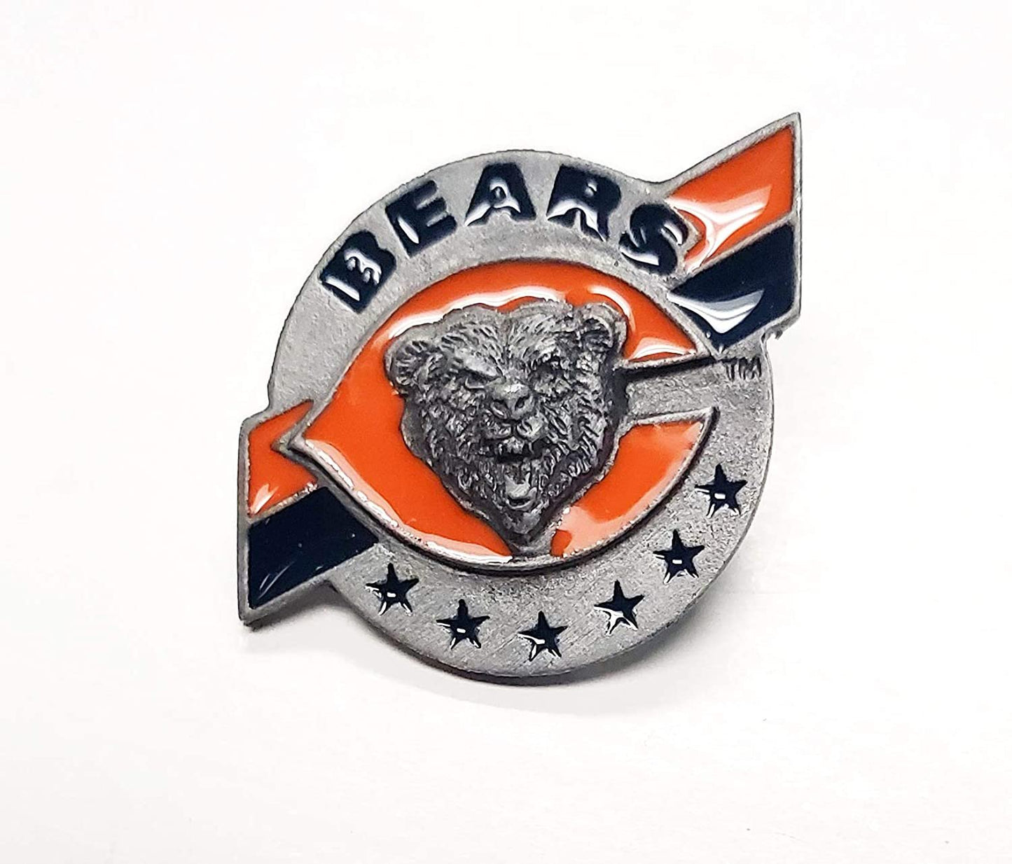 Chicago Bears Premium Metal Pin, Lapel Hat Tie, Push Pin Backing