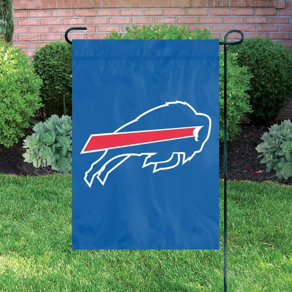 Buffalo Bills Premium Garden Flag Banner, 12.5x18 Inch, Embroidered Applique, Nylon