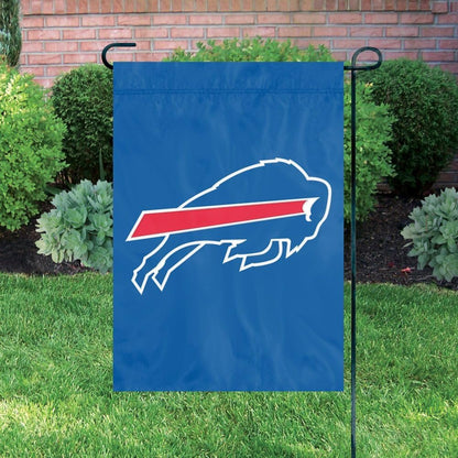 Buffalo Bills Premium Garden Flag Banner, 12.5x18 Inch, Embroidered Applique, Nylon