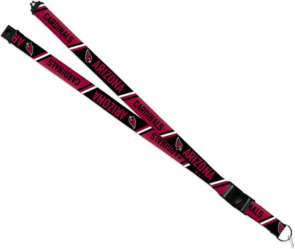 Arizona Cardinals Lanyard Keychain Double Sided Breakaway Safety Design Adult 18 Inch