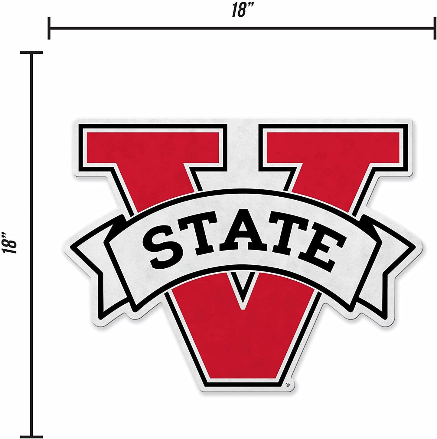 Valdosta State Blazers Primary Logo Shape Cut Pennant, 18 Inch