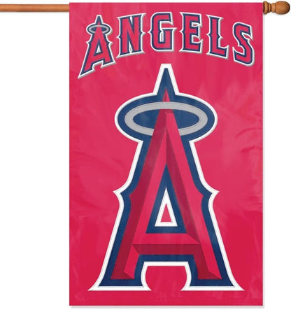 Los Angeles Angels Double Sided Banner Flag Embroidered Applique 44x28 Inch