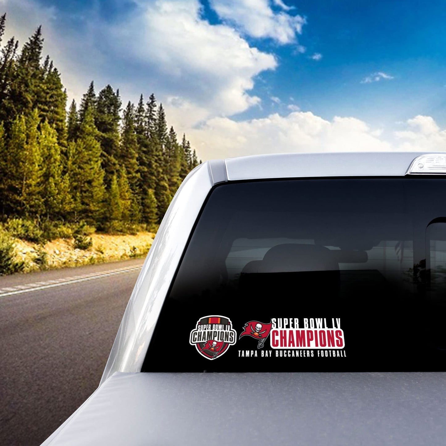 Tampa Bay Buccaneers 2021 Super Bowl LV Champions 2-Piece Decal Sticker Set