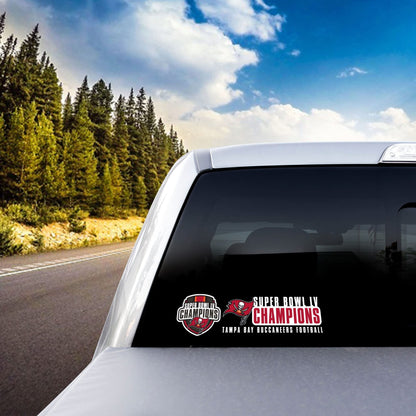 Tampa Bay Buccaneers 2021 Super Bowl LV Champions 2-Piece Decal Sticker Set