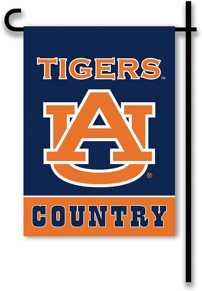 Auburn University Tigers Premium Garden Flag Banner, Double Sided, Country, 13x18 Inch, Display Stand Sold Seperately