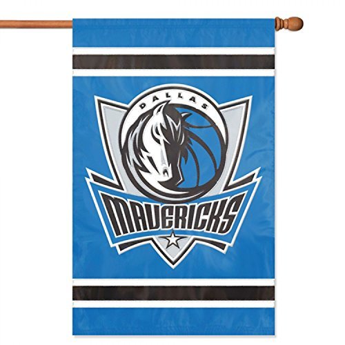 Dallas Mavericks Premium Double Sided Banner Flag, Applique Embroidered, 28x44 Inches