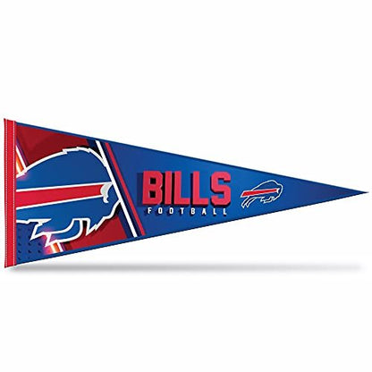 Buffalo Bills Primary 12" x 30" Felt Wall Décor Pennant - Great for Home/Bed Room/Man Cave Décor