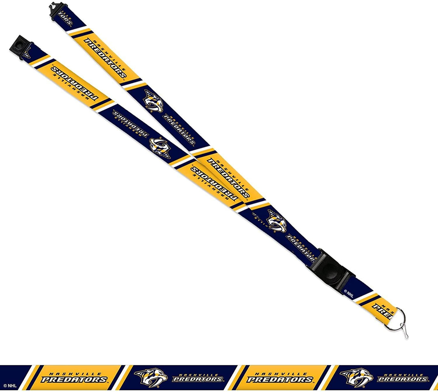 Nashville Predators Lanyard Keychain Safety Breakaway Double Sided