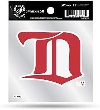 Detroit Red Wings 4x4 Inch Decal Sticker Retro Logo Clear Backing
