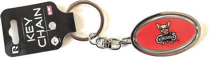 El Paso Chihuahuas Premium Metal Keychain, 2-Sided Spinner, Oval Fob