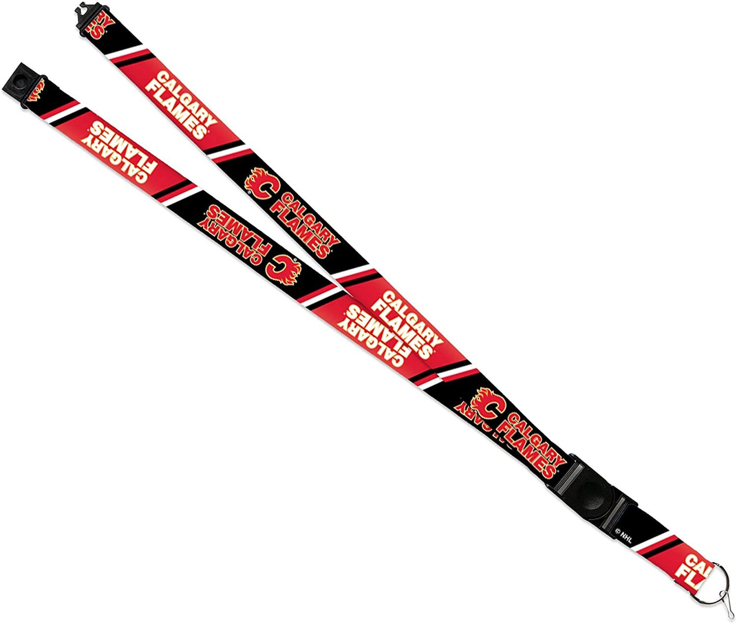 Calgary Flames Lanyard Keychain Safety Breakaway Double Sided
