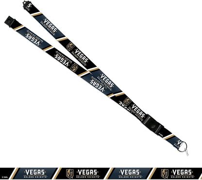 Vegas Golden Knights Lanyard Keychain Double Sided Breakaway Safety Design Adult 18 Inch
