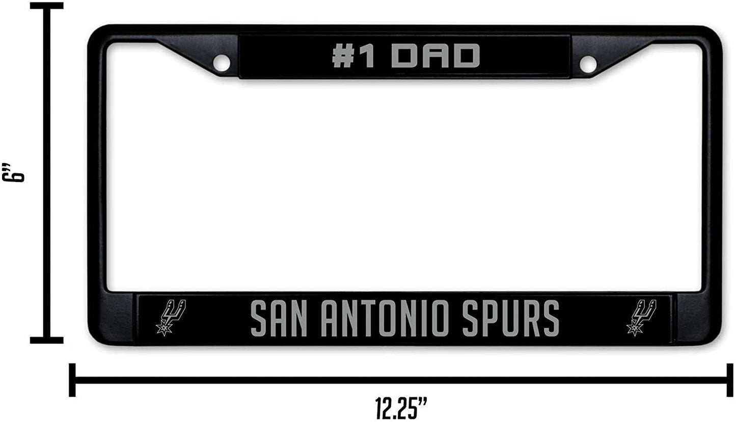Miami Heat Black Metal License Plate Frame Chrome Tag Cover 6x12 Inch