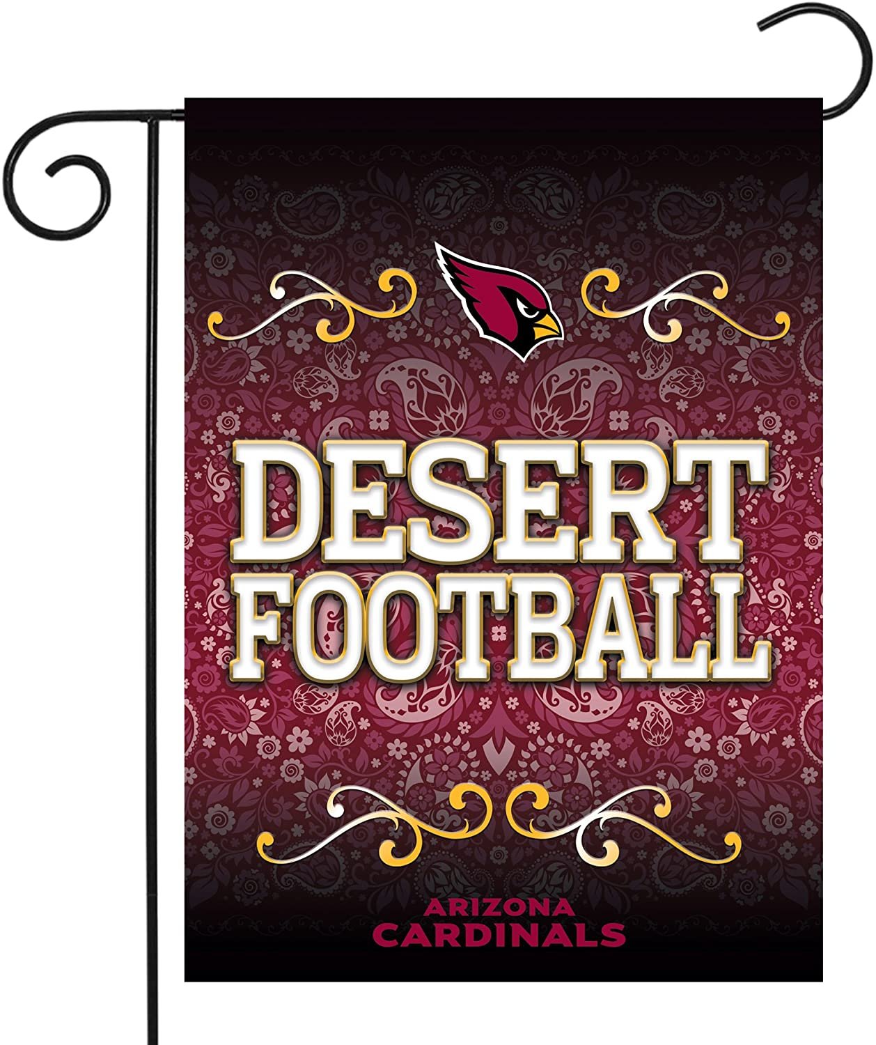 Arizona Cardinals Premium Double Sided Garden Flag Banner, 13x18 Inch, Display Pole Sold Separately