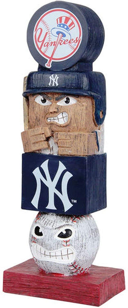 New York Yankees Garden Statue, Tiki Totem Style, Outdoor or Indoor Use, 16 Inch Tall, Beautiful Hand Painted Resin