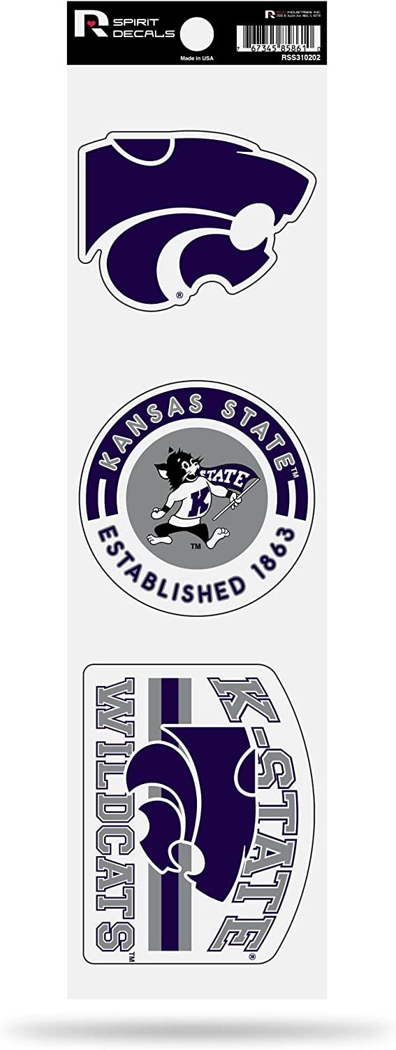Kansas State Wildcats 3-Piece Retro Spirit Decals