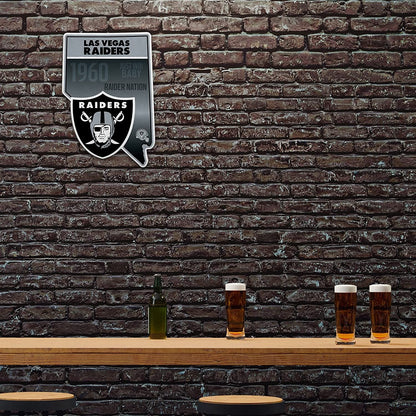 Las Vegas Raiders Pennant State Shape 18 Inch Soft Felt