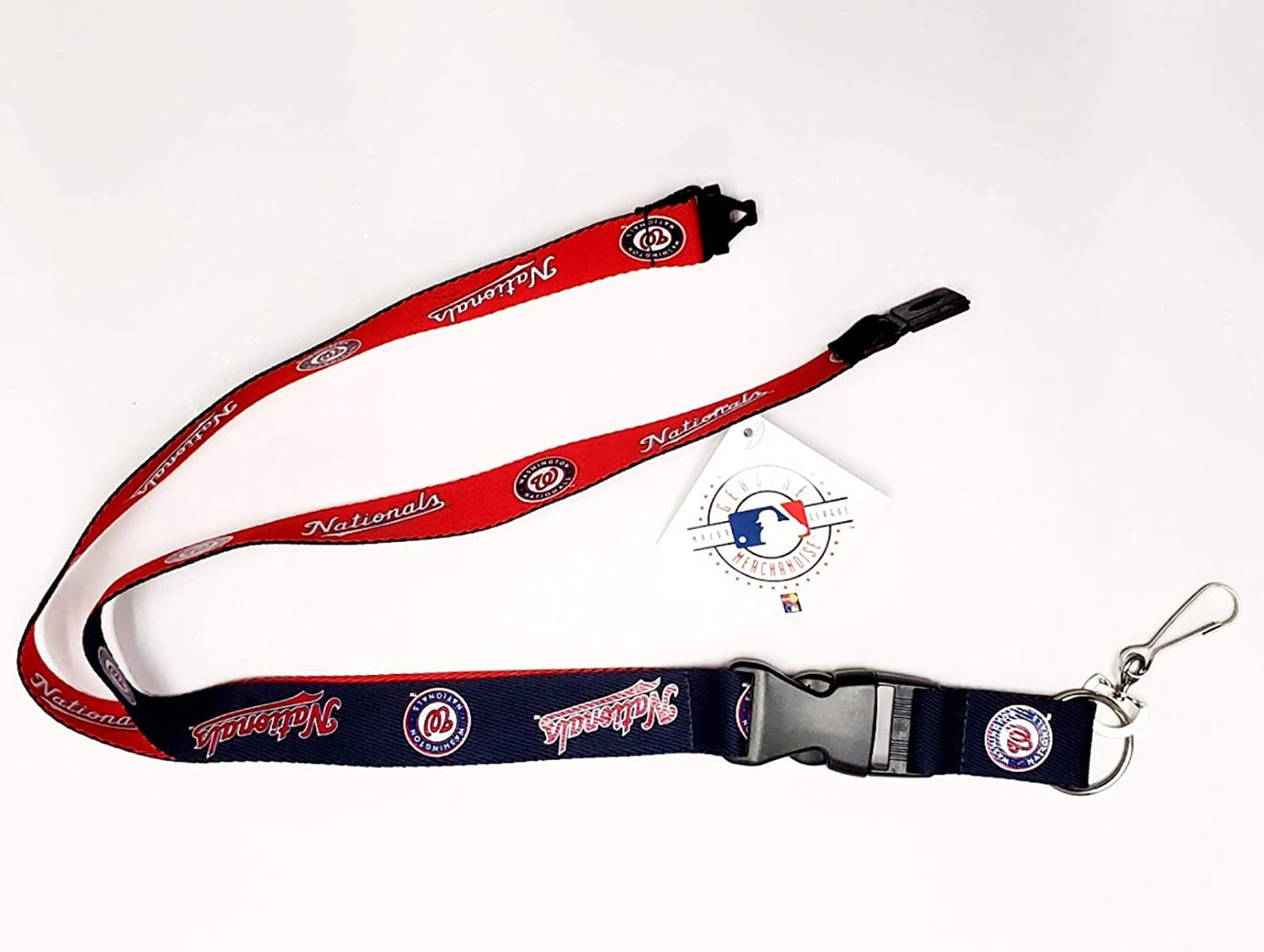 Washington Nationals Lanyard Keychain Double Sided Breakaway Safety Design Adult 18 Inch