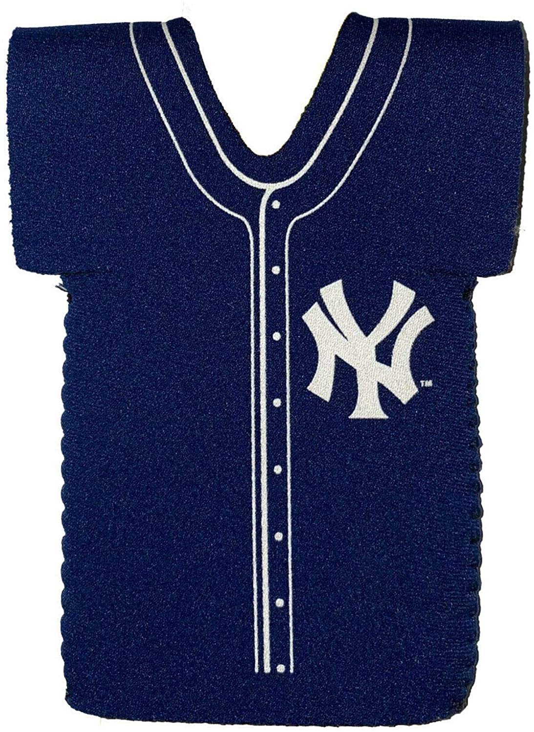 New York Yankees Blue Jersey Design Bottle Neoprene Beverage Insulator Holder Baseball