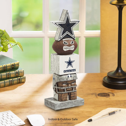 Dallas Cowboys 16 Inch Tiki Totem Garden Statue Resin Outdoor Decoration