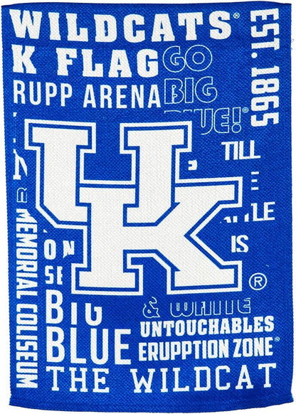 University of Kentucky Wildcats Premium Double Sided Banner Flag 28x44 Inch Fan Rules Design Indoor Outdoor