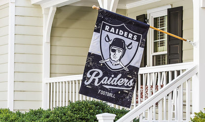 Las Vegas Raiders Premium Double Sided Banner Flag 28x44 Inch Vintage Logo Design Indoor Outdoor