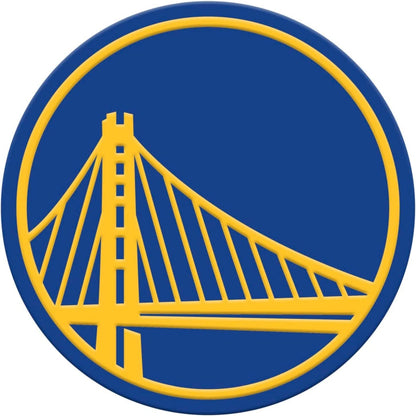 Golden State Warriors Premium Solid Metal Raised Auto Emblem Shape Cut Adhesive Backing