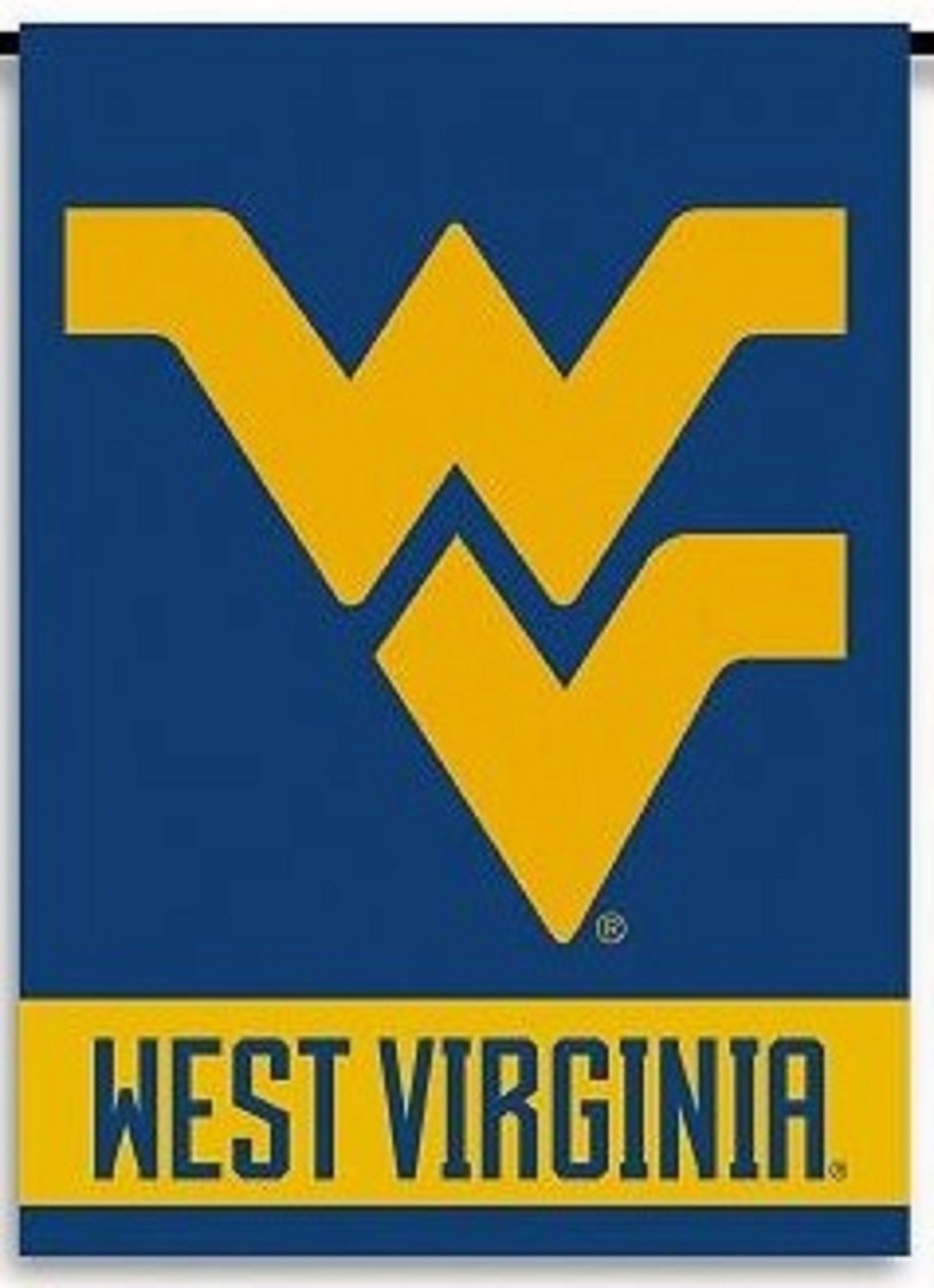 West Virginia University Mountaineers Premium Garden Flag Banner, Double Sided, 13x18 Inch, Display Stand Sold Seperately