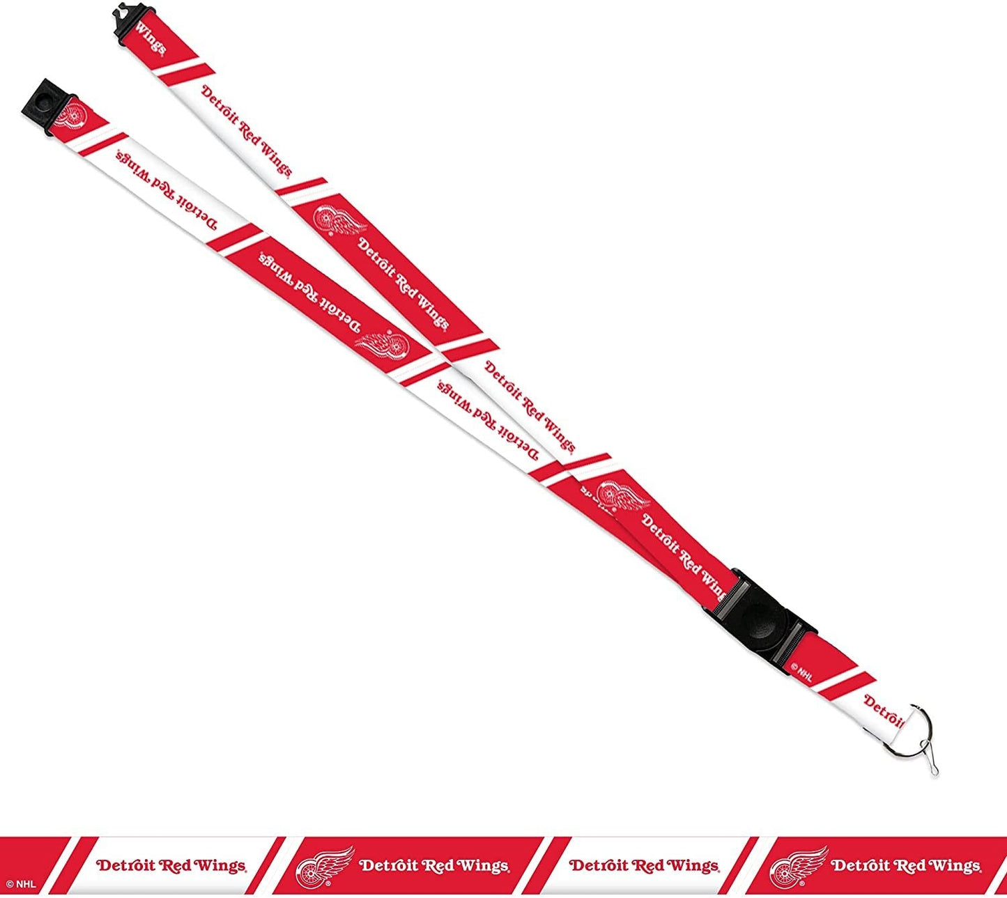 Detroit Red Wings Lanyard Keychain Safety Breakaway Double Sided