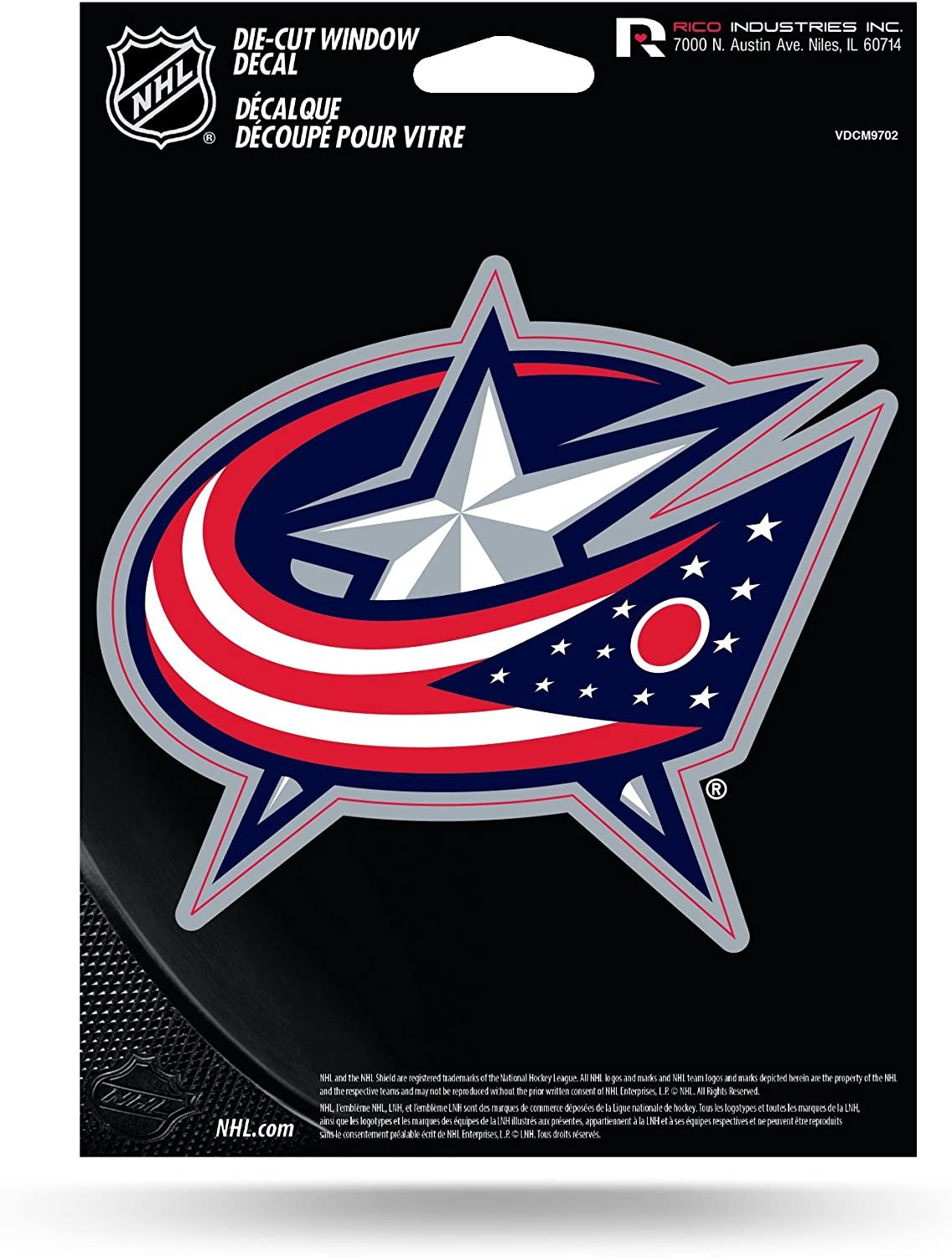 Columbus Blue Jackets 5 Inch Die Cut Decal Sticker Flat Vinyl