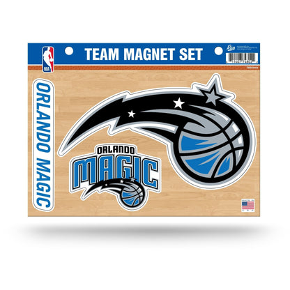 Orlando Magic Multi Magnet Set, 8.5x11 Inch Sheet, Die Cut, Auto Home
