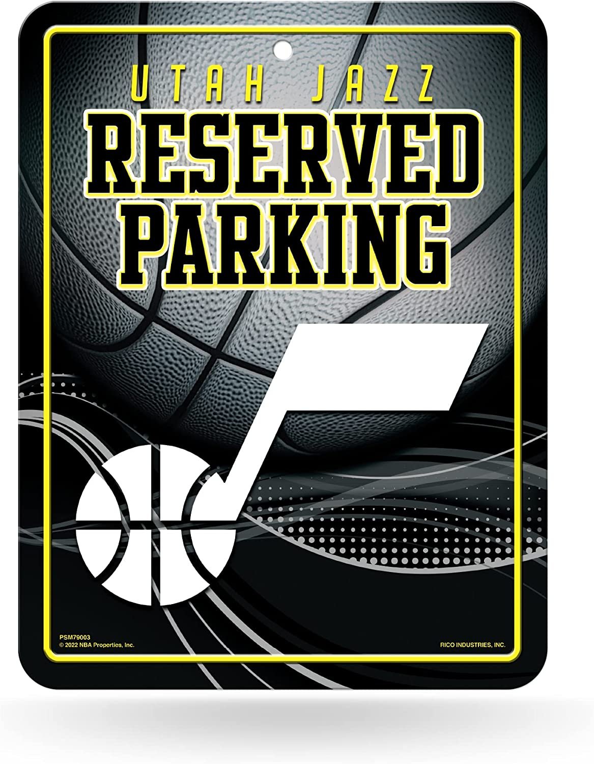 Utah Jazz Metal Parking Novelty Wall Sign 8.5 x 11 Inch